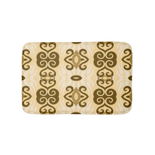 Savanna Mocha Modern Afrikaans Geometrisch Badmat (Voorkant)