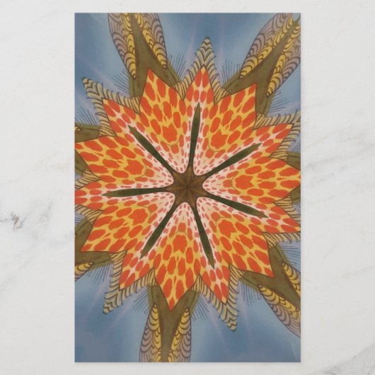 Savanna Star Bloom – Een gedurfde Afrikaanse diere Briefpapier (Voorkant)