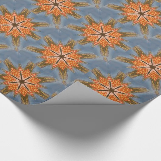 Savanna Star Bloom – Een gedurfde Afrikaanse diere Cadeaupapier (Hoek)