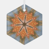 Savanna Star Bloom – Een gedurfde Afrikaanse diere Glas Ornament (Voorkant)