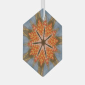 Savanna Star Bloom – Een gedurfde Afrikaanse diere Glas Ornament (Voorkant Rechts)