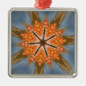 Savanna Star Bloom – Een gedurfde Afrikaanse diere Metalen Ornament (Voorkant)