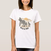 Savanna Stride Zebra Family Tee T-shirt (Voorkant)