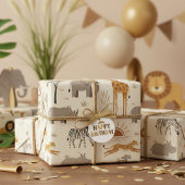 Savanna Sunrise Safari Pattern ID1259 Cadeaupapier