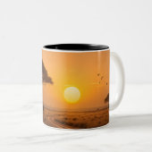 Savanna Sunset Mug Tweekleurige Koffiemok (Voorkant rechts)