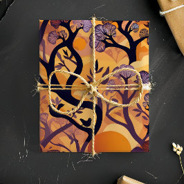 Savanna Sunset Natuur Gift voor Afro-Amerikaan Cadeaupapier
