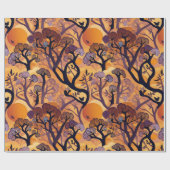 Savanna Sunset Natuur Gift voor Afro-Amerikaan Cadeaupapier (Vlak)