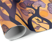 Savanna Sunset Natuur Gift voor Afro-Amerikaan Cadeaupapier (Rol Hoek)