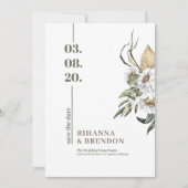 Savanna Waterverven flower bouquet Kaart (Voorkant)