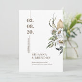 Savanna Waterverven flower bouquet Kaart (Staand voorkant)