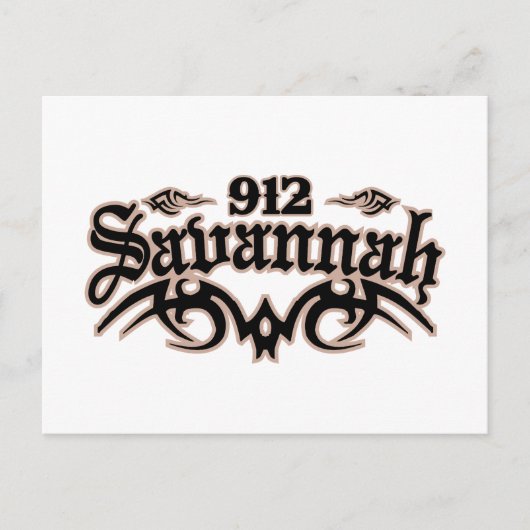 Savannah 912 briefkaart (Voorkant)