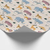 Savannah Animals Cadeaupapier (Hoek)