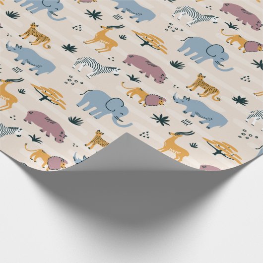 Savannah Animals Cadeaupapier (Hoek)