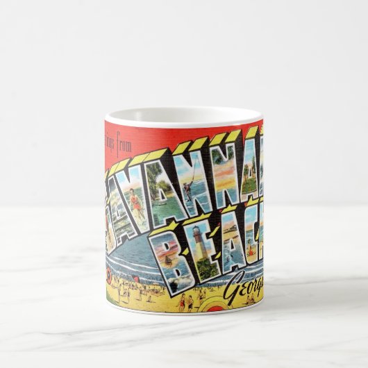 Savannah Beach Georgia 2 Groeten Mok (Center)