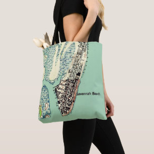 Savannah Beach - Tybee Island Schoudertas Tote Bag