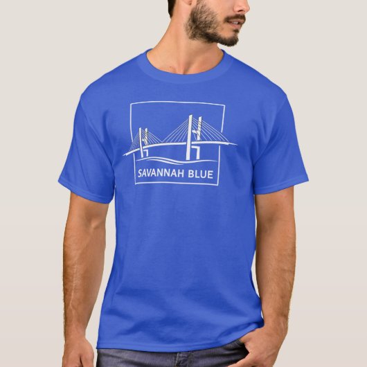 Savannah Blue Bridge Design vintage T-shirt (Voorkant)