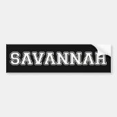 Savannah Bumpersticker (Voorkant)