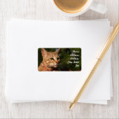 Savannah Cat Address Sticker (Insitu)