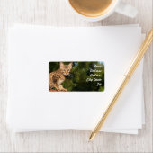 Savannah Cat Address Sticker (Insitu)
