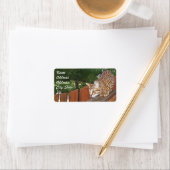 Savannah Cat Address Sticker (Insitu)