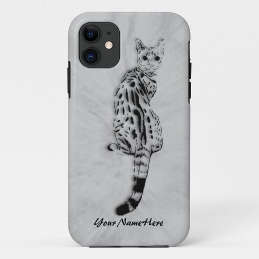 Savannah Cat Personal iPhone 5 Hoesje (Achterkant)