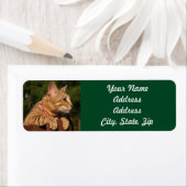 Savannah Cat Return Address Sticker (Insitu)