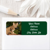 Savannah Cat Return Address Sticker (Insitu)