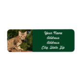 Savannah Cat Return Address Sticker (Voorkant)