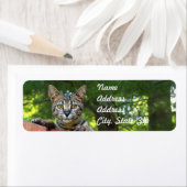 Savannah Cat Return Address Sticker (Insitu)