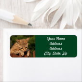 Savannah Cat Return Address Sticker (Insitu)