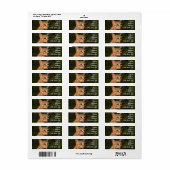 Savannah Cat Return Address Sticker (Full Sheet)