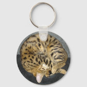 Savannah Cat Sleutelhanger (Voorkant)