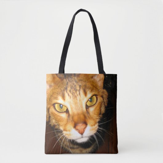 Savannah Cat Tote Bag (Voorkant)