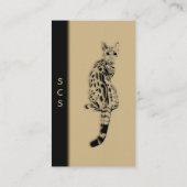 Savannah Cat Visitekaartje / Aanpassen (Achterkant)