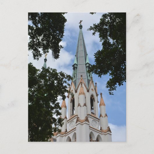 Savannah Cathedral Basilica van Sint-John de Bapti Briefkaart (Voorkant)