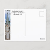 Savannah Cathedral Basilica van Sint-John de Bapti Briefkaart (Achterkant)