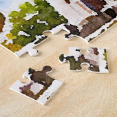 Savannah Cathedral Waterverf Foto Puzzle Legpuzzel (Zijkant)