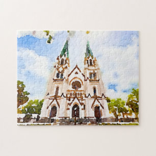 Savannah Cathedral Waterverf Foto Puzzle Legpuzzel