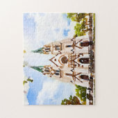 Savannah Cathedral Waterverf Foto Puzzle Legpuzzel (Verticaal)