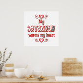 Savannah Cats bewarm mijn hart Poster (Keuken)