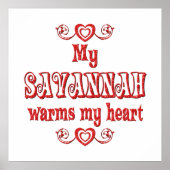 Savannah Cats bewarm mijn hart Poster (Voorkant)
