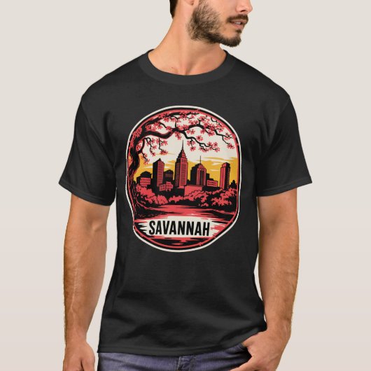 Savannah City Georgia USA T-shirt (Voorkant)