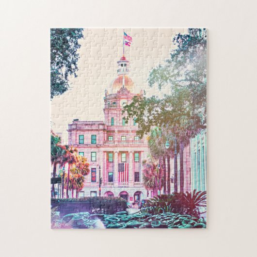 Savannah City Hall Puzzle Legpuzzel (Verticaal)