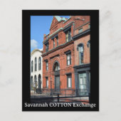 Savannah Cotton Exchange Fotografisch Briefkaart (Voorkant)