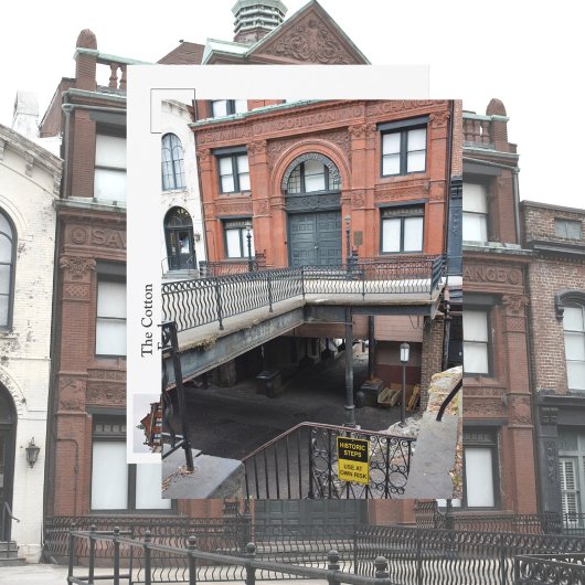 Savannah Cotton Exchange Georgia Fotografisch Briefkaart