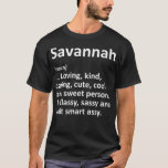 SAVANNAH Definition Personalized Funny Birthday T-shirt<br><div class="desc">SAVANNAH Definition Personalized Funny Birthday . Bekijk onze verjaardag voor de selectie van shirten voor de allerbeste in unieke of aangepaste handgemaakte stukken van onze winkels.</div>