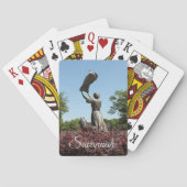 Savannah die kaarten speelt - Waving Girl (Achterkant)