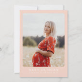 SAVANNAH Een beetje perzik Baby shower perziken Kaart (Achterkant)