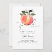 Savannah - Een klein Baby shower perziken Kaart (Voorkant)