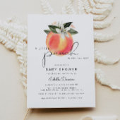 Savannah - Een klein Baby shower perziken Kaart